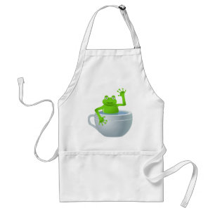 Tablier Grenouille inattendue drôle dans ma tasse de thé