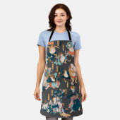 Tablier Grenouille japonaise ukiyo-e Froggies (Porté)