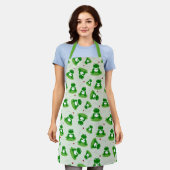 Tablier Grenouille mignonne sur un sac Lily avec Motif Lad (Porté)