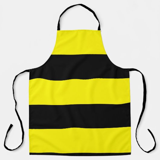 Tablier Grèves jaunes et noires (Recto)
