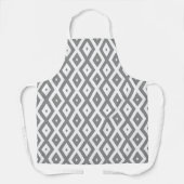 Tablier Grey and white diamond pattern (Recto)