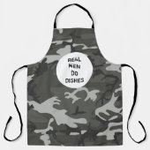 Tablier Grey Camo Militaire Hommes Personnalisé (Recto)