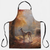 Tablier Greyhound à l'automne Feuilles automne Inspiration (Recto)