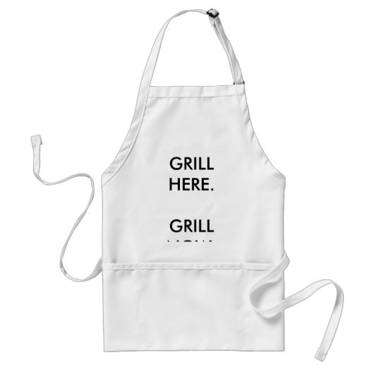 TABLIER GRIL HERE.GRILL MAINTENANT (Devant)