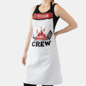 Tablier Grill Crew - Nom personnalisé BBQ personna (Insitu)