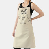 Tablier Grill Daddy Caricature Père`s Day Apron (Insitu)