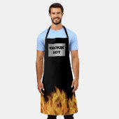 Tablier Grill Flames Chaudes Smoke (Porté)