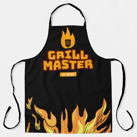 Tablier Grill Master au travail (Recto)