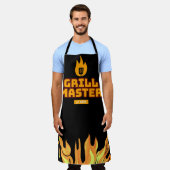 Tablier Grill Master au travail (Porté)