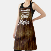 Tablier Grill Master BBBQ Rustique Wood Chef (Insitu)