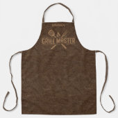 Tablier Grill Master Faux Cuir Apron (Recto)