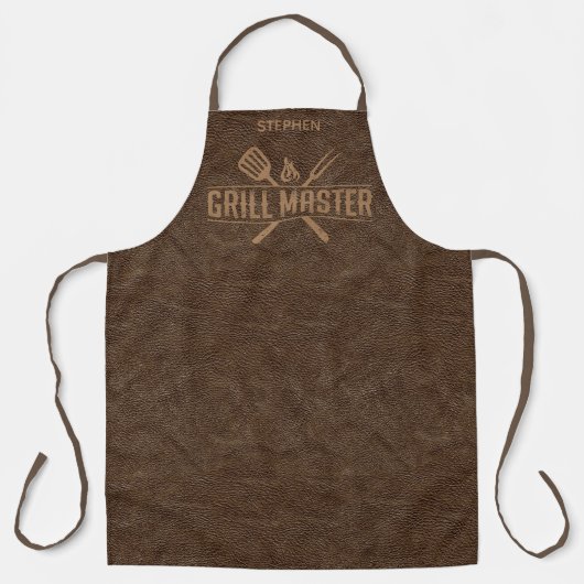 Tablier Grill Master Faux Cuir Apron (Recto)