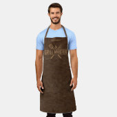 Tablier Grill Master Faux Cuir Apron (Porté)