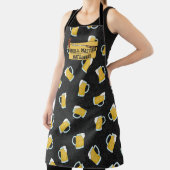 Tablier Grill Master Jaune Aquarelle Noire Bière Steins (Insitu)