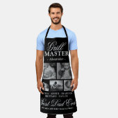 Tablier Grill Master père photo Collage (Porté)