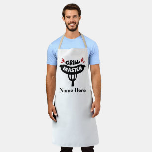 Tablier Grill Master - Personnaliser le texte personnalis