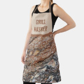 Tablier Grill Master Rustic Tree Bark Motif Photo Nature (Insitu)