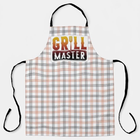 Tablier Grill Master sur toute la surface d'impression (Recto)