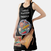 Tablier Grill Nom du maître Monogramme Grill BBQ (Insitu)