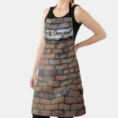 Tablier Grill sergent Brick Wall Signal rouillé Personnali (Insitu)