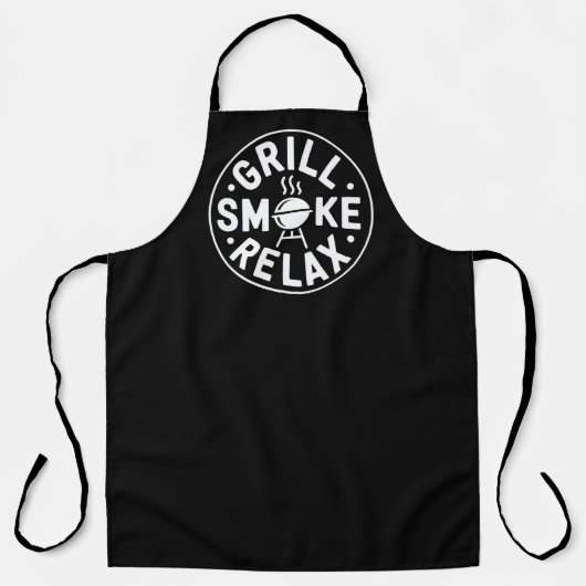 Tablier Grill Smoke Relax BBQ Quote (Recto)