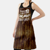 Tablier Grillades personnalisées Master BBQ Rustic Wood Ch (Insitu)