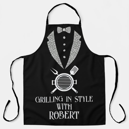 TABLIER GRILLAGE EN STYLE (Recto)