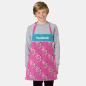 Tablier Grille | Cindy-Lou Who Pink Motif de vacances (Porté)