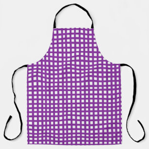 Tablier Grille de maillage carré violet
