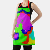 Tablier Grille d'encre couleur Abstraite peinture rouge ve (Insitu)