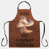 Tablier Griller Apron Grand Cowboy Casquette & Boots (Recto)