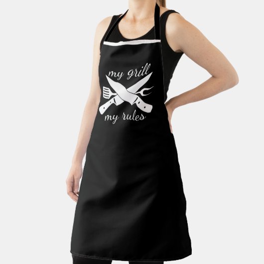 Tablier Griller personnalisé Barbecue Chef Apron, Mon Gril (Insitu)