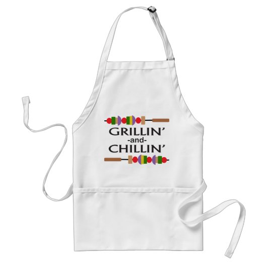 Tablier Grillin et chillin (Devant)