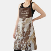 Tablier Grillin" Grand-pa Cowhide Western Custom (Insitu)