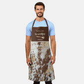 Tablier Grillin" Grand-pa Cowhide Western Custom (Porté)