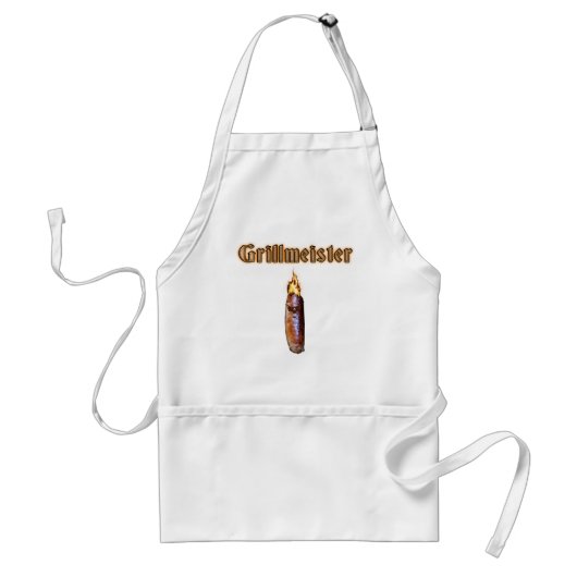 Tablier Grillmeister et saucisse brûlante BBQ Apron (Devant)