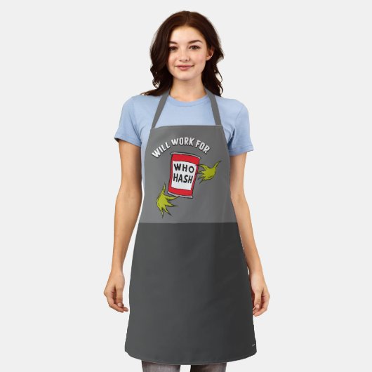 Tablier Grinch classique | Fonctionnera pour le devis de h (Porté)