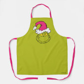 Tablier Grinch in Pink Santa Hat (Recto)
