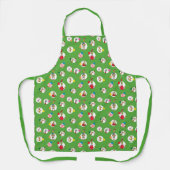Tablier Grinch | Motif de points de Noël (Recto)