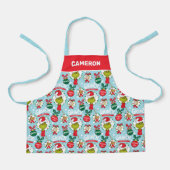 Tablier Grinch | Motif Joyeuses Fêtes (Recto)