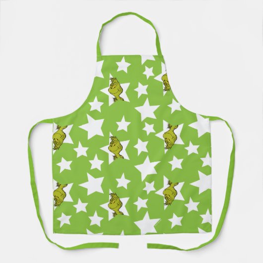 Tablier Grinch Peeking Star Pattern (Recto)