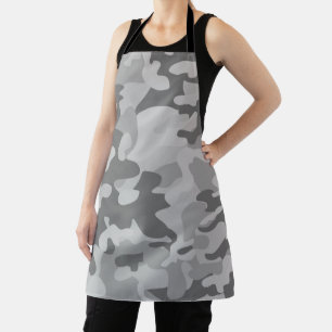 Tablier Gris argenté camouflage militaire en ardoise grise