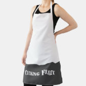 Tablier gris Cucking Frazy jeu de mots comme Nucking Futs (Insitu)