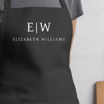 Tablier Gris de Charbon Moderne Minimaliste Nom Monogramme<br><div class="desc">Appréciez votre expérience culinaire grâce à notre Apron de Cuisine Monogramme minimaliste Moderne Classique. Cette cuisine indispensable allie élégance intemporelle et minimalisme contemporain. Conçu avec précision, cet tablier n'est pas seulement un accessoire pratique, mais aussi un énoncé de style personnel. Le monogramme personnalisable et l'option de nom vous permettent d'imprégner...</div>