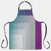 Tablier gris magenta turquoise (Recto)