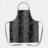 Tablier Gris Noir Motif Abstrait Irrégulier Design (Recto)