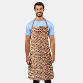 Tablier Gris orange rugueux céramique carreaux avec défaut (Porté)