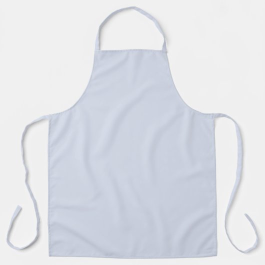 Tablier Gris Pervenche Doux Blanc Pastel Uni (Recto)