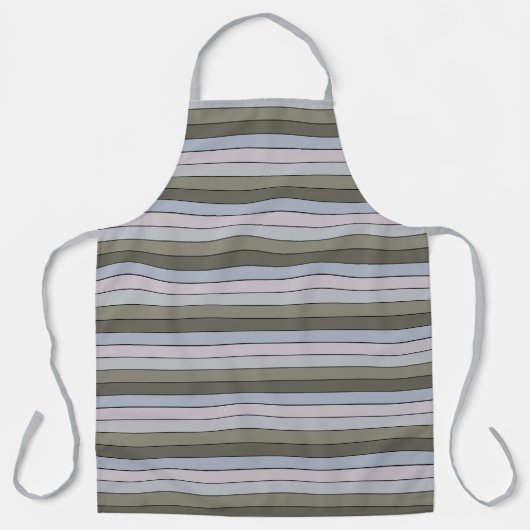 Tablier Gris Vert Et Gris Noir Sur Papier Aquarelle (Recto)