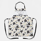 Tablier GROOMÉ AVEC AMOUREUX Empreinte de patte Nom du fab (Recto)